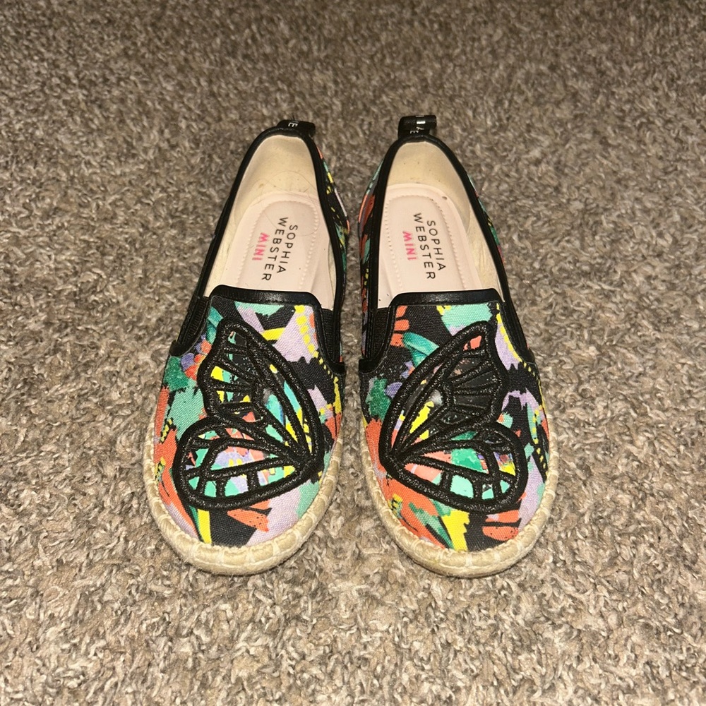 Sophia Webster Little Girl Butterfly Flats size 13